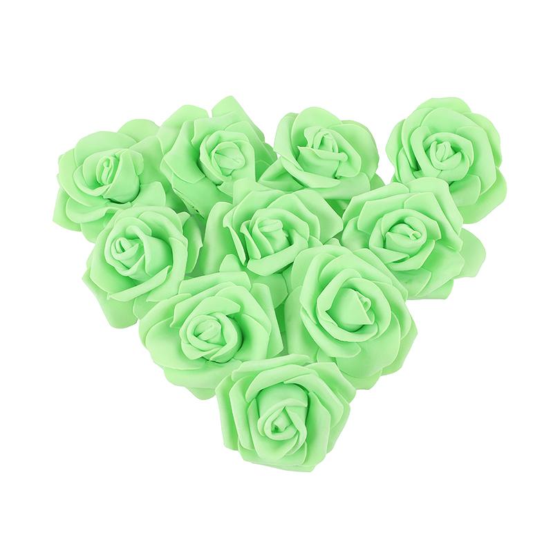 10-30pcs 6.5CM Rose Flower Head Artificial Foam Rose for Wedding Bride Bouquet Home Decoration Birthday Party DIY Gift Crafts
