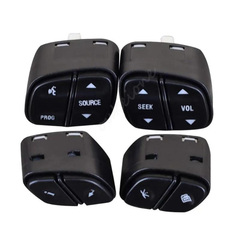 4pcs For GMC Yukon Hummer H2 Chevrolet Avalanche Silverado Tahoe Steering ilverado Tahoe Radio Volume Source Switch Button with