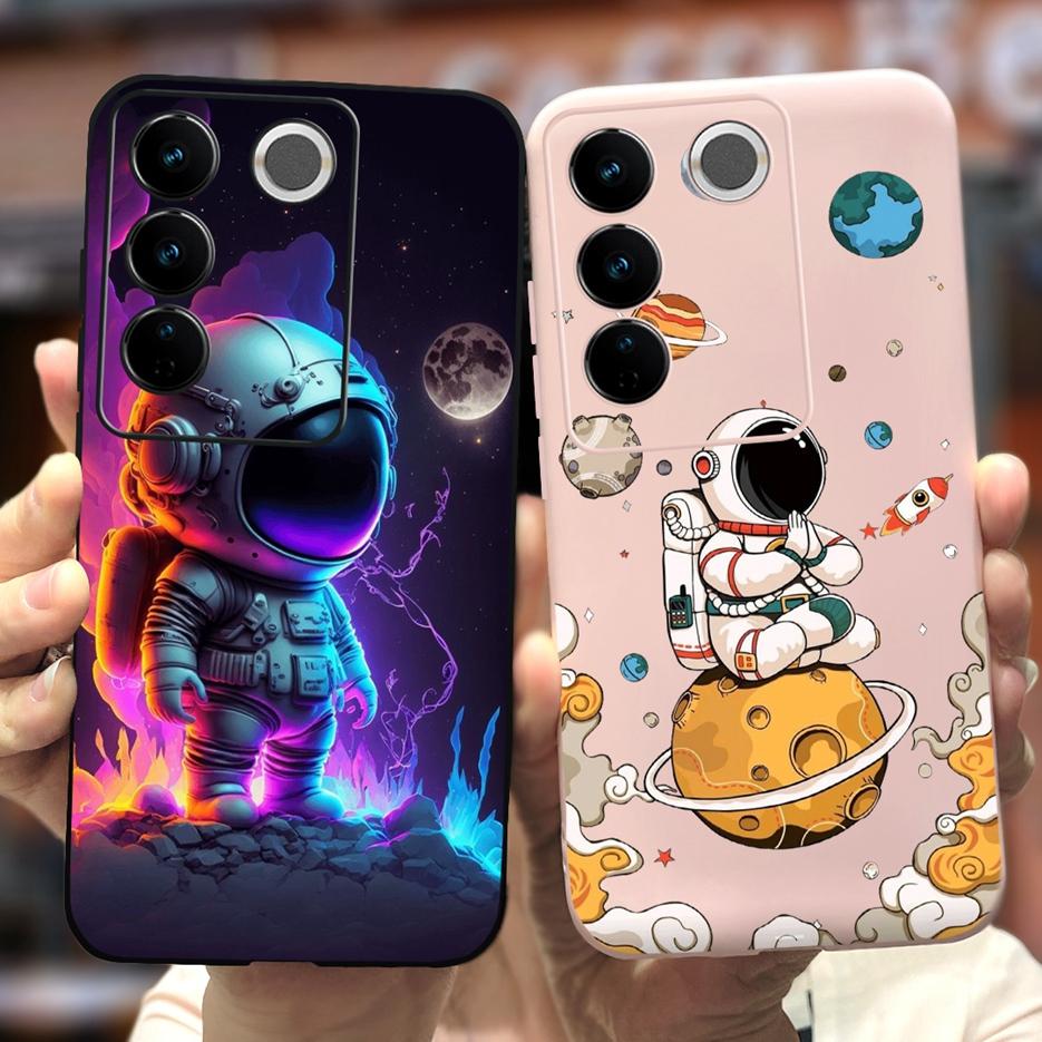 For Vivo V27 Case Vivo V27e V2237 Cute Fashion Painted Cover Soft Silicone Phone Case For Vivo V27 Pro V 27 V27e Back Cover Bags