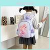 Cute Cartoon Mermaid Backpack For Preschool Girls Stylish Oxford Fabric Design