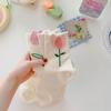 6 Pairs Women Socks Flower Japanese Korean Style Mid Tube Socks Floral Candy Vintage Novelty Casual Breathable Kawaii Cute Socks