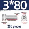 304 Stainless Steel Hex Socket Head Cap Screws, M2-M10, Extended Length