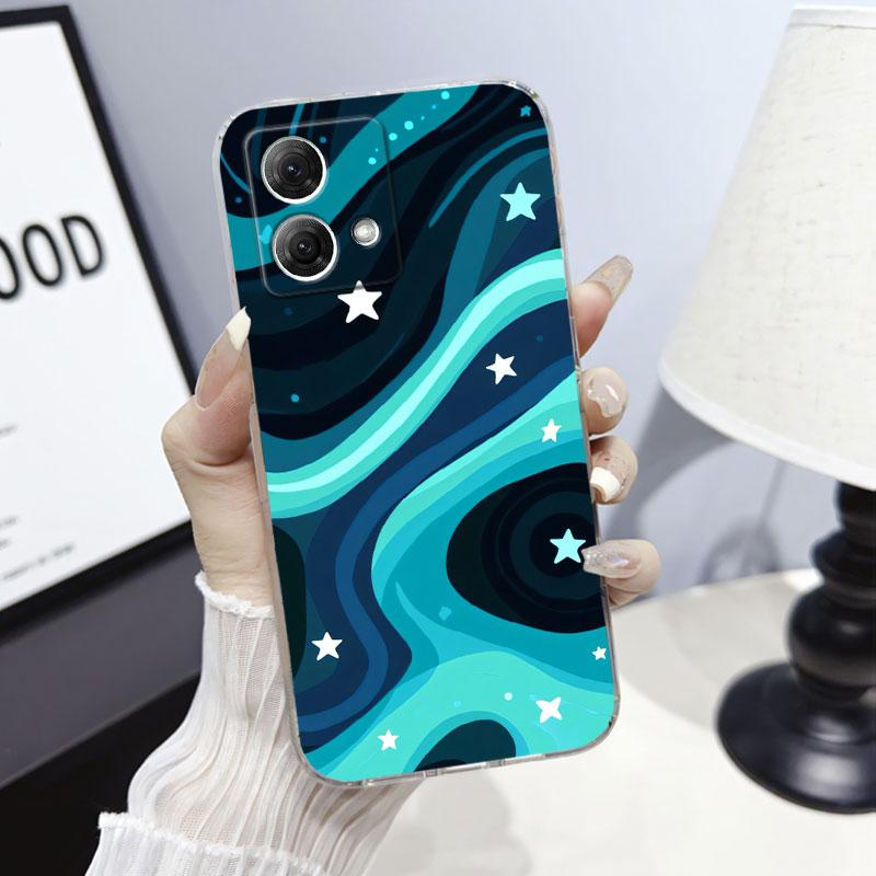 

For Moto G34 G84 G64 5G G54 Power Case Cover For Motorola Moto G24 G04 G14 G04S Marble Clear Soft Silicone Phone Case Fundas Moto G84 5G
