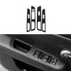Car Carbon Decal Car Window Lift Button Switch Panel Stickers For Nissan TIIDA 2005-2010 Accessories-A87Q