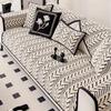 1Pc Nordic Thicken Sofa Cover For Living Room Winter Plush Non-Slip Sofa Cushion Dust-Proof Warm Couch Towel Furniture Protector