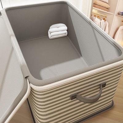 Faltbare Aufbewahrungsbox mit großem Fassungsvermögen und Deckel für Schlafzimmer, Kleidung und Spielzeug