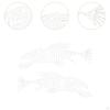 2 Pieces Fish Stickers Decals Auto Gift Creative Simple Installation Car for Driving