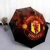 Man United3pattern, automatic folding umbrella, portable and foldable design, 8 ribs, a Christmas or birthday gift.