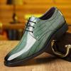Fashion Big Size Pointed Leather Shoes for Men Fashion New Designer Solid Color Casual Wedding Shoes Male Summer Autumn Dress Shoe Man