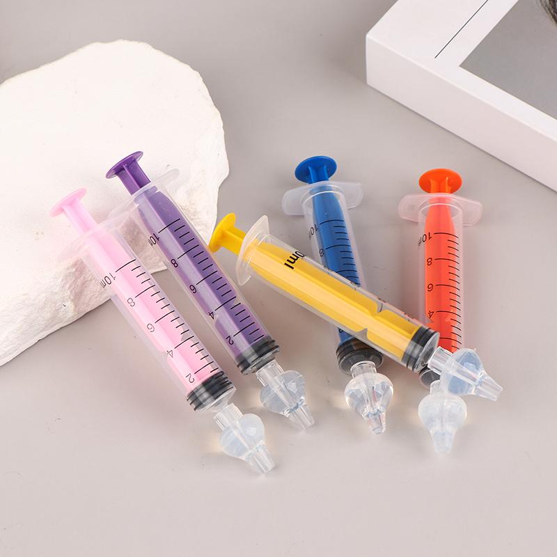 1Pc 10Ml Baby Silicone Nasal Aspirator Nasal Syringe For Infant Safe Nasal Washer Needle Tube Cleaner Newborns Nose Cleaner