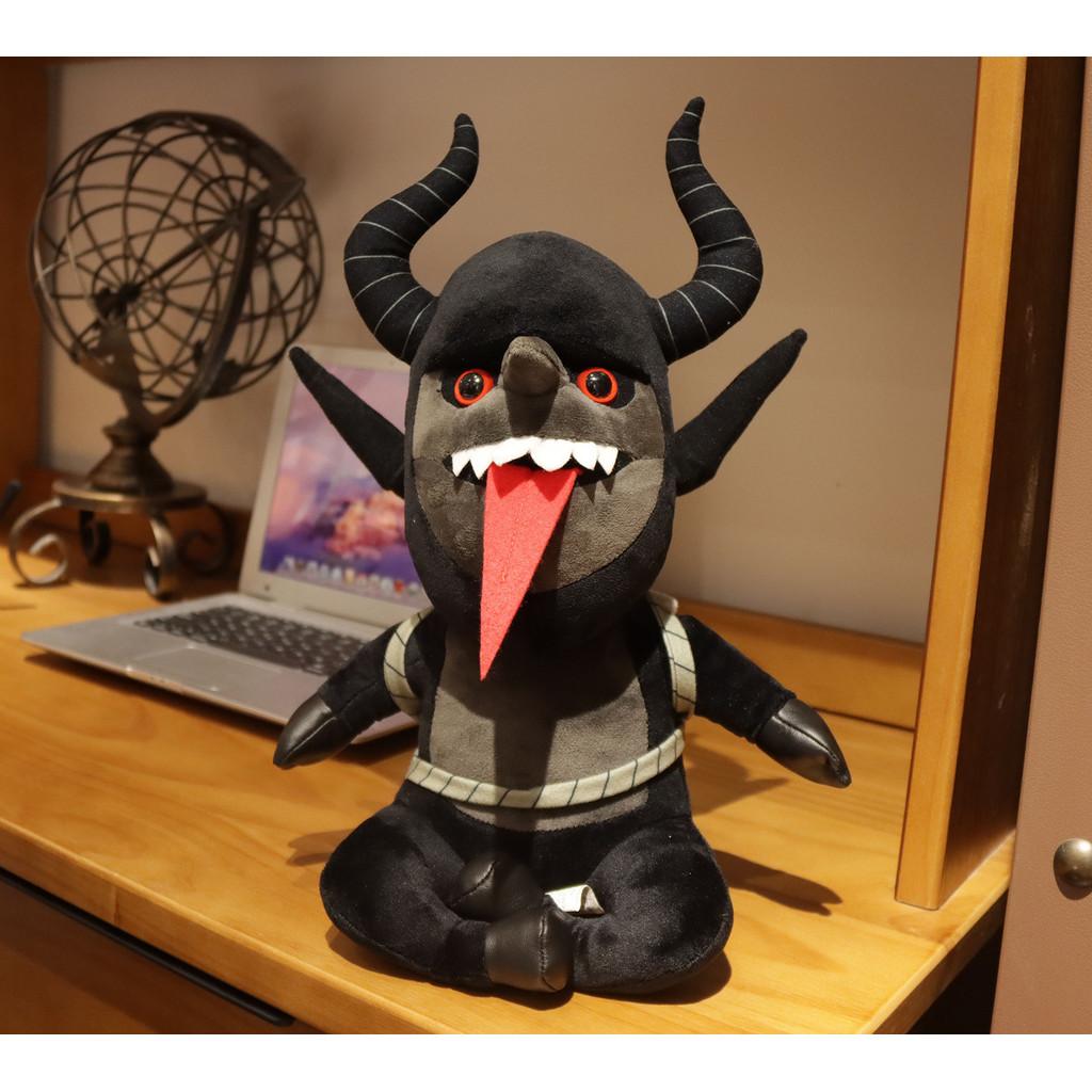 Dark Black Myth Stuffed Toys Anubis Hydra Krampus Creative Halloween Gift Game Plush Doll Collectible Character Present