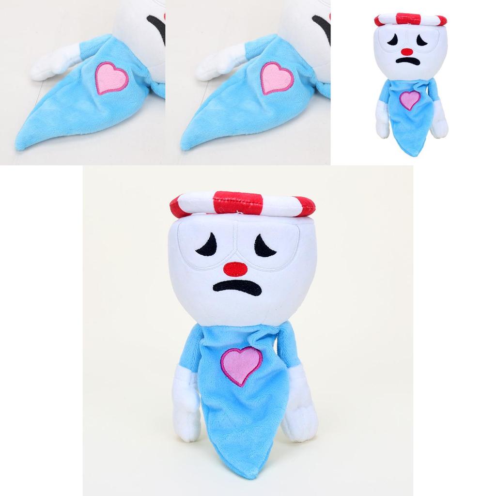 Adorable 28cm Chalice Cuphead Plush Toy Mecup And Brocup Stuffed Doll Gift