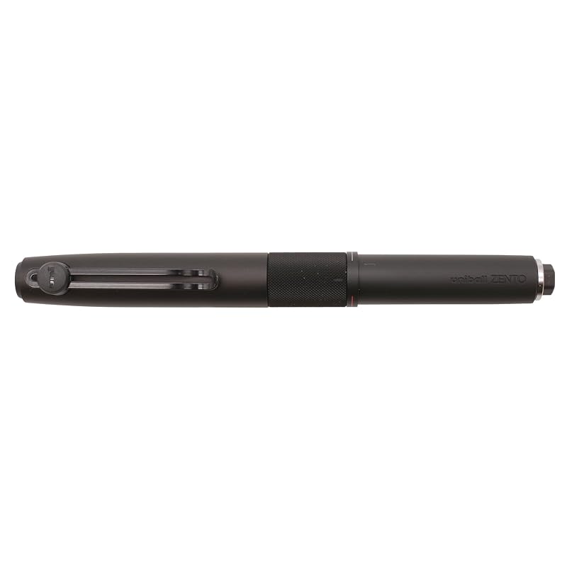 Uni-ball Zent Signature Model Retractable 3-Color Ballpoint Pen, 0.5mm, Medium Black