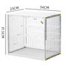 Duvinin Figure Case, Acrylic Display Case, Collection Case, Magnetic Door, Stackable, Assembled, Four-Tier Stage, Transparent