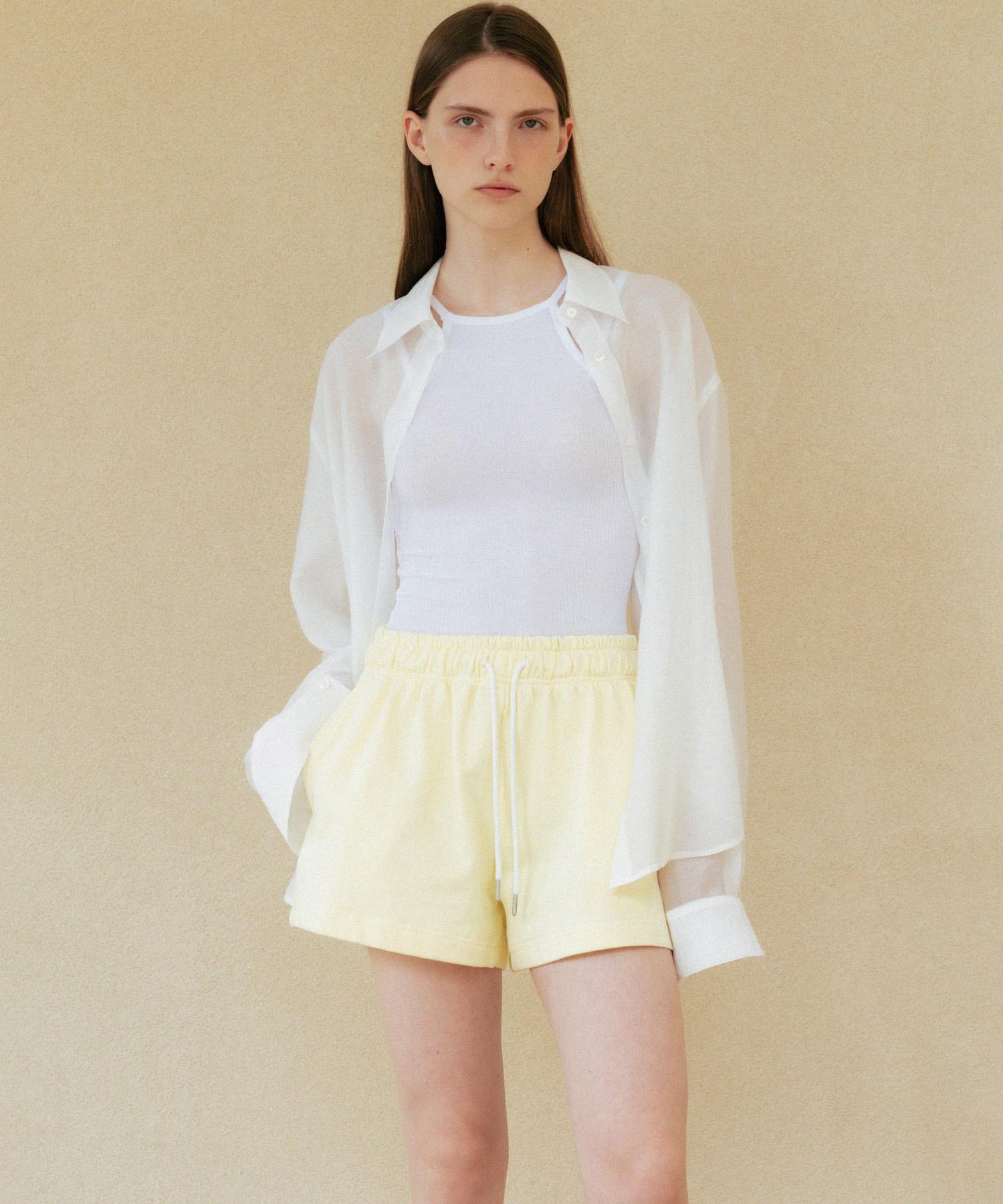 Le Tencel Sheer Loose-Fit Shirt (White) Free