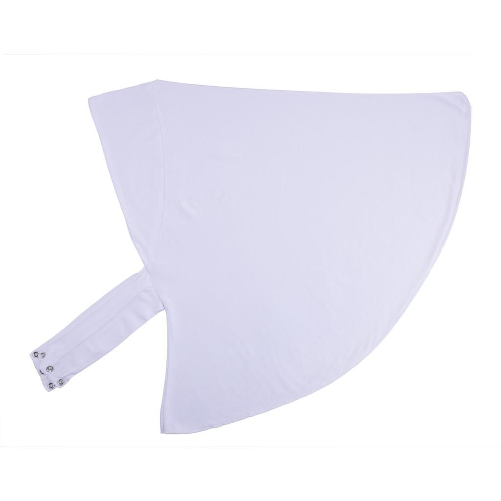 Хлопковый головной платок с регулируемыми пуговицами для весенне-летнего использования White