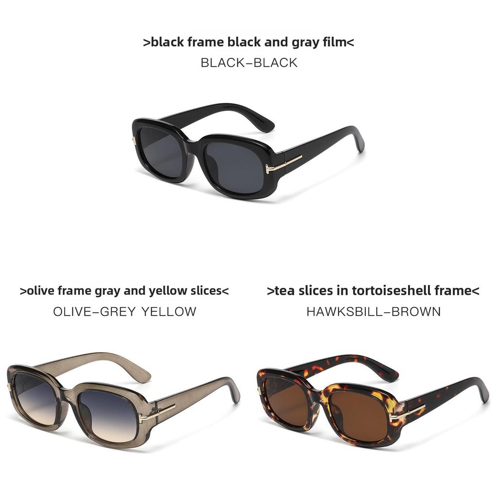 Stylish Frame Square Sunglasses With Uv400 Protection For Fashionable Travel And Outdoor Activities