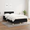 Vidaxl Continental Bed With Mattress, Black, Fabric, 120X200 Cm