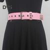 Punk Style Studded Belt Square Rivets Adjustable Straps Rock Waistband Women Girls Gothic Scene Accessories