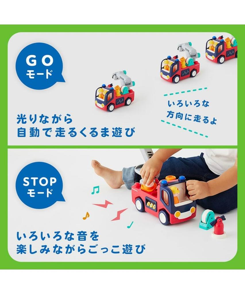 Hola Toys - Spousta zvuků Hasičské auto, které jezdí samo - pro děti od 1,5 roku - TYHOLE9998