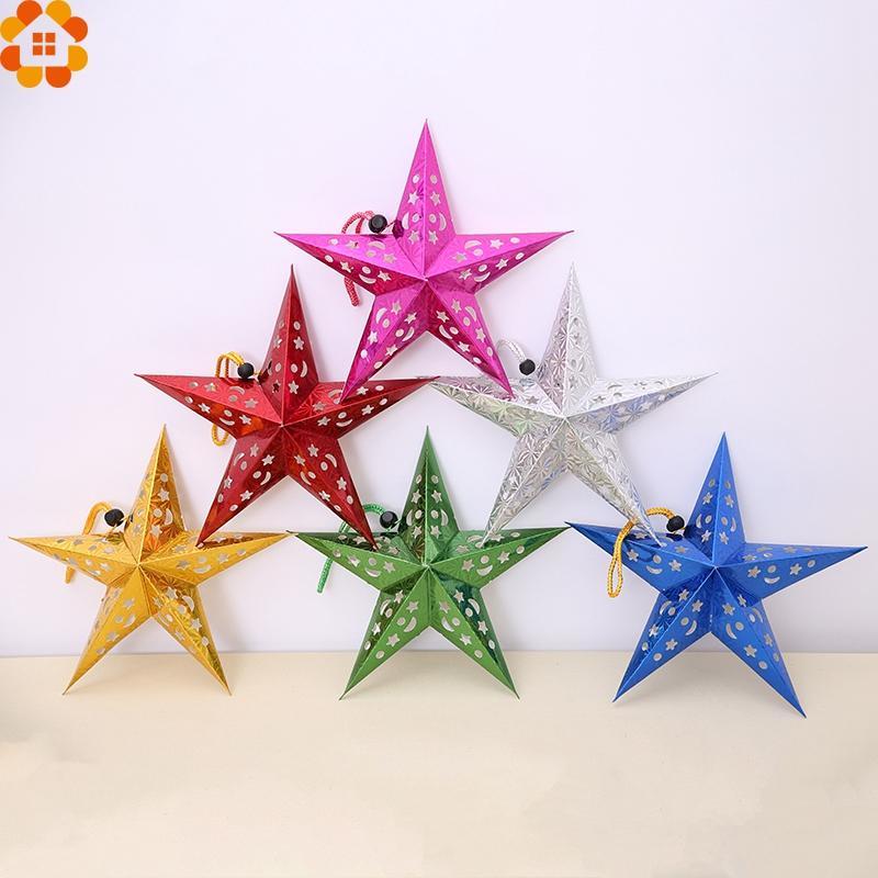 DIY Papiersterne Girlande Sterndekoration Weihnachtsschmuck Weihnachtsfeier Dekorationszubehör CDN