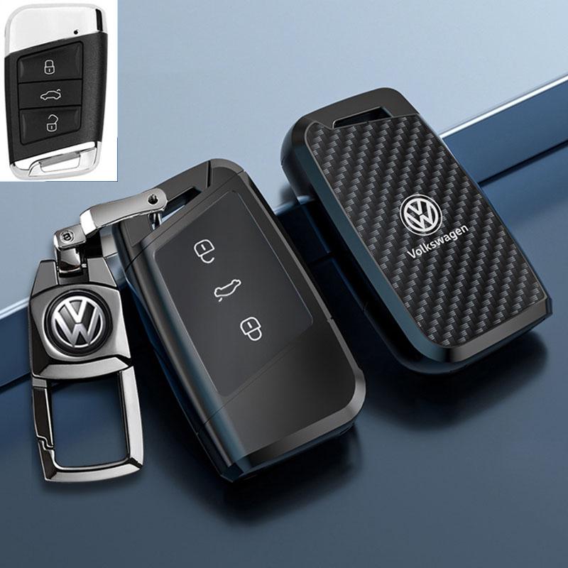 Für VOLKSWAGEN Neue Zinklegierung Leder Auto Schlüsselhülle Abdeckung Schale Für VW Volkswagen Magotan Passat B8 Skoda Superb Kodiaq A7 Auto Ke