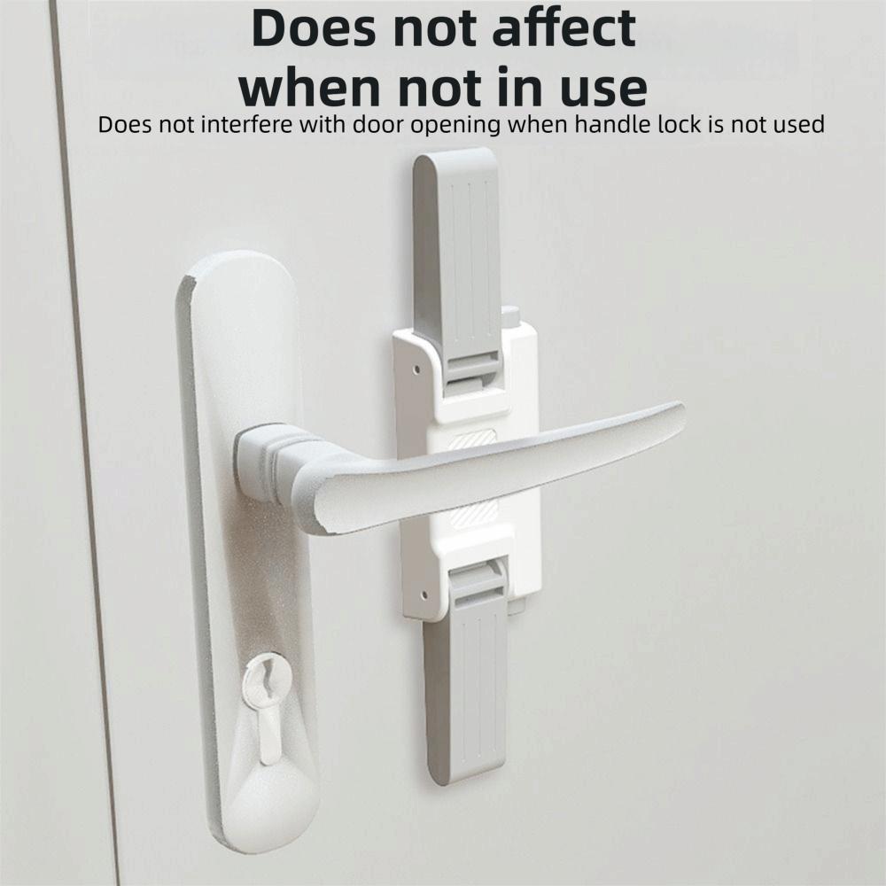 No Tools Needed Toddler Proof Safety Lock ABS Door Lever Lock For Toddlers Safety