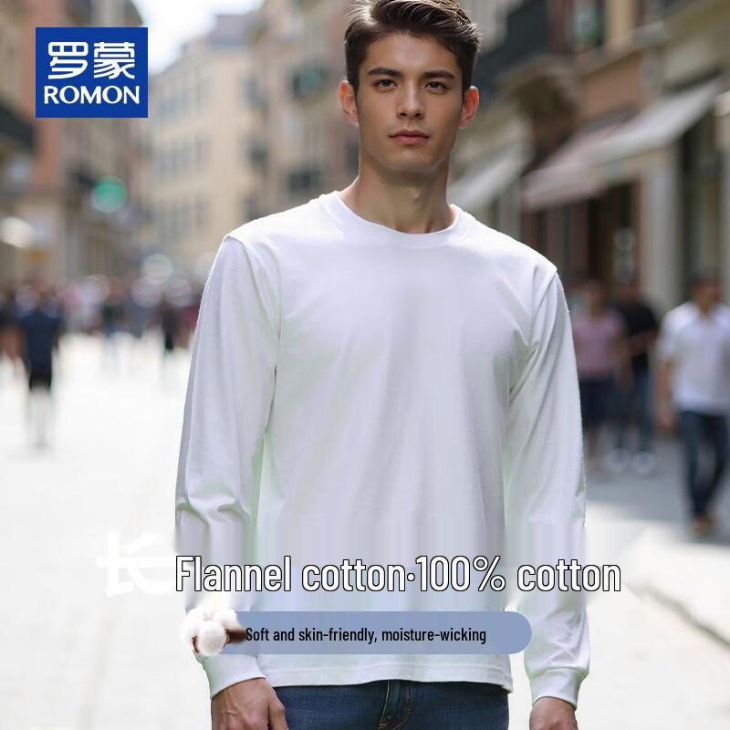 ROMON Men s Pure Cotton Loose Fit Pullover Sweatshirt S 1760₽