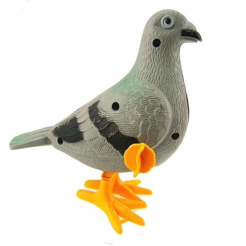 Pull Back Pigeon Animal Model Artificial Feather Figurine Pigeon Clockwork Toys Wind Up Toys