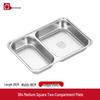 Lijia 304 Stainless Steel Divided Lunch Tray with Lid