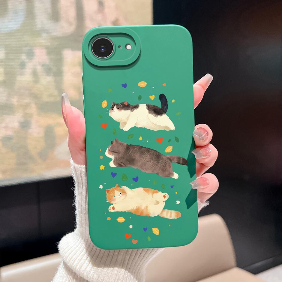 For iPhone17 17E 17Air 17Pro 17ProMax Case Pink Rose Rainbow Trendy Antifouling Bumper For iPhone17E iPhone 17 Pro Max Air Capa