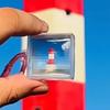 Clear Acrylic Pixel Keychains Blank DIY Frame for Couple Anniversary Gift Custom Photo Keyrings Bag Pendant Accessories