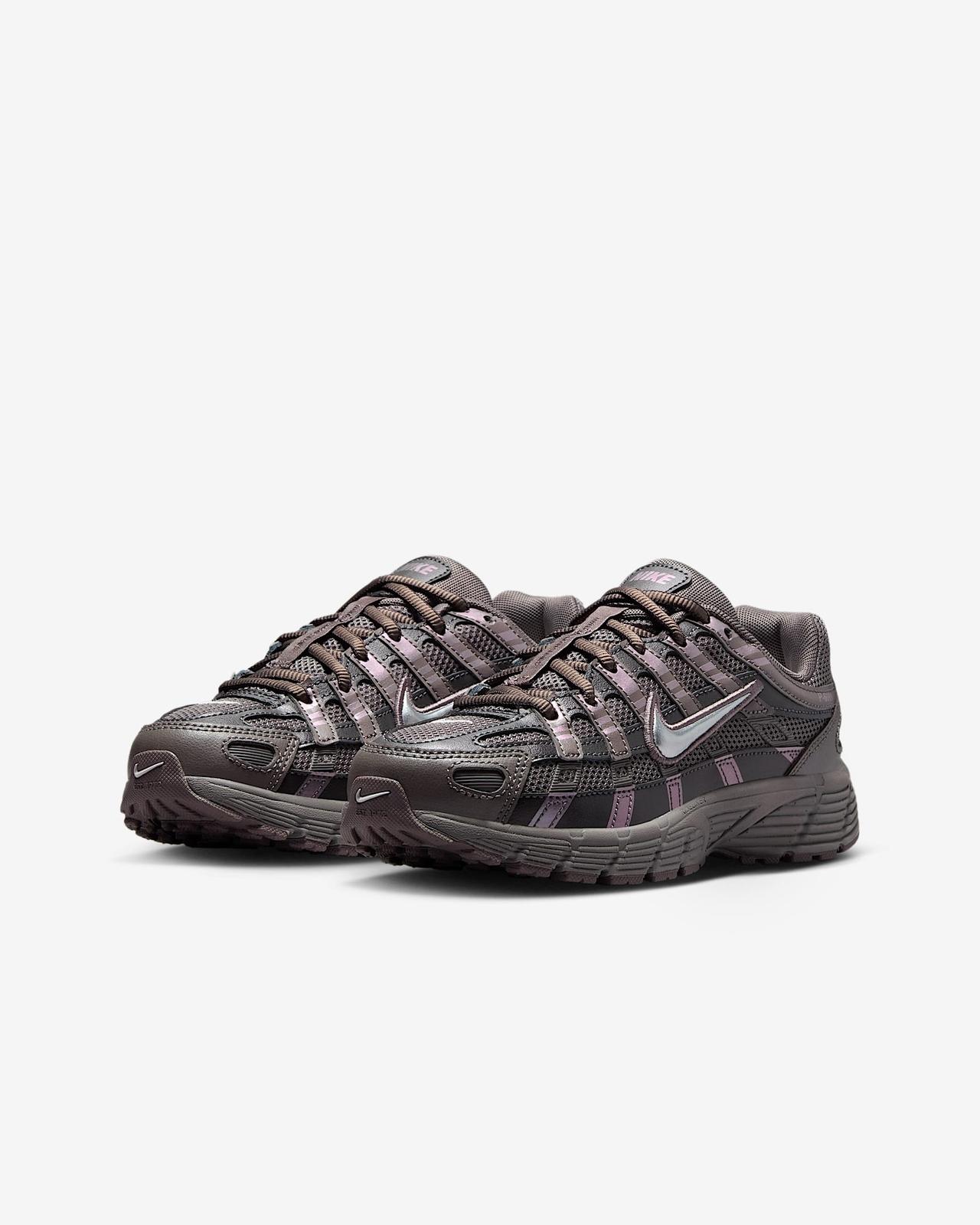 HV5064-200 Nike GS P-6000 Cave Stone Medium Ash Flat Pewter Metallic 4Y