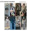 La Chapelle Women's Plaid Loose Fit Long Sleeve Cardigan Shirt