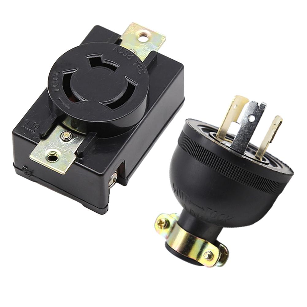 Generator Plug 3 Pins AC250V Anti Loose Plug Socket