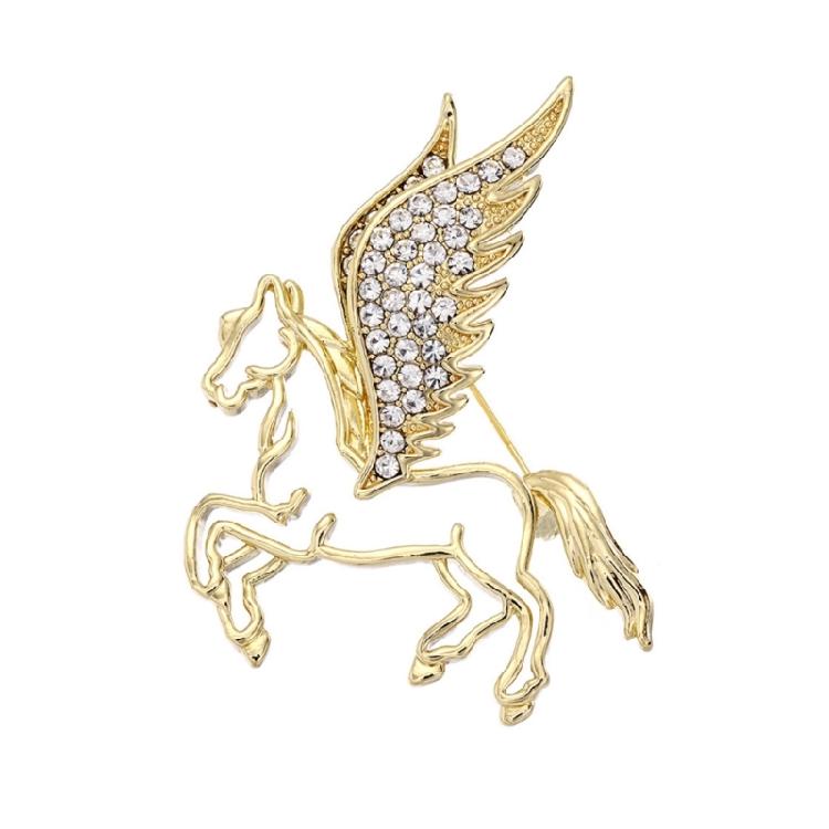 

Универсальная брошь Pegasus для особых случаев и повседневной моды, с элегантными микростразами и ажурными деталями 1