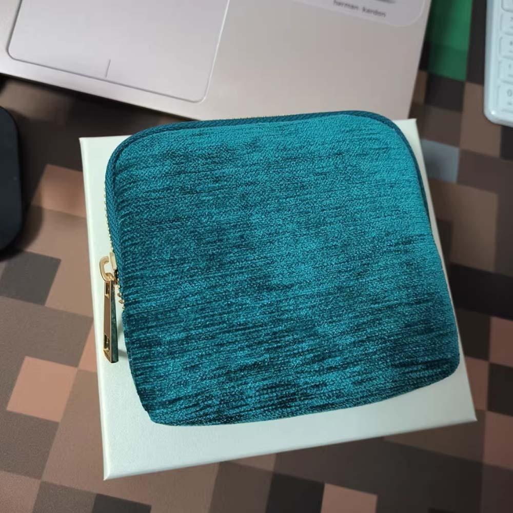 Multi-Layered Flannel Jewelry Zipper Bag Anti-lost Cloth Jewelry Organizer  Party