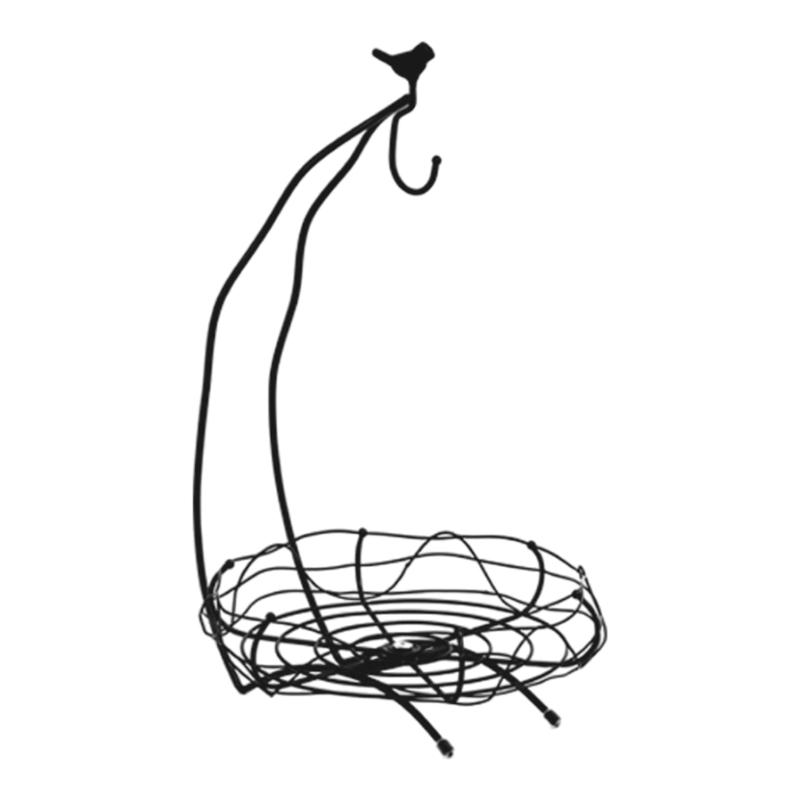 

Экономичные железные держатели для фруктов Эффективная корзина для современных скандинавских кухонь чёрный