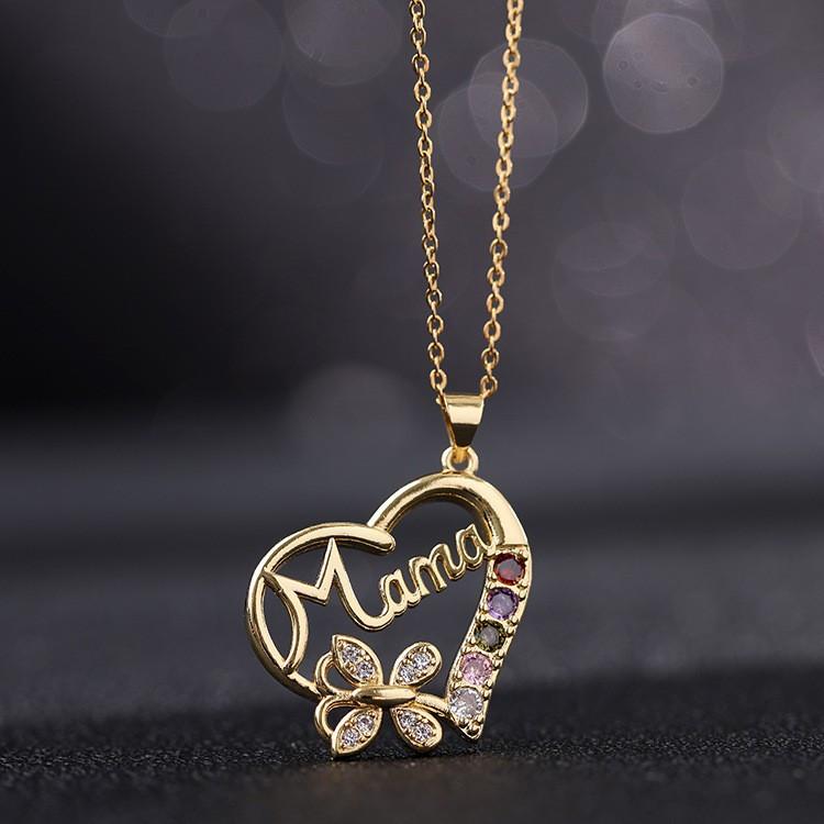 Metal Heart Crown Collarbone Necklace Hip Hop Pendant Necklace For Women Luxury Chain Accessory