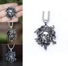 Collana Mitologica Medusa con Ciondolo Serpente in Lega di Zinco per Appassionati di Moda Gotica