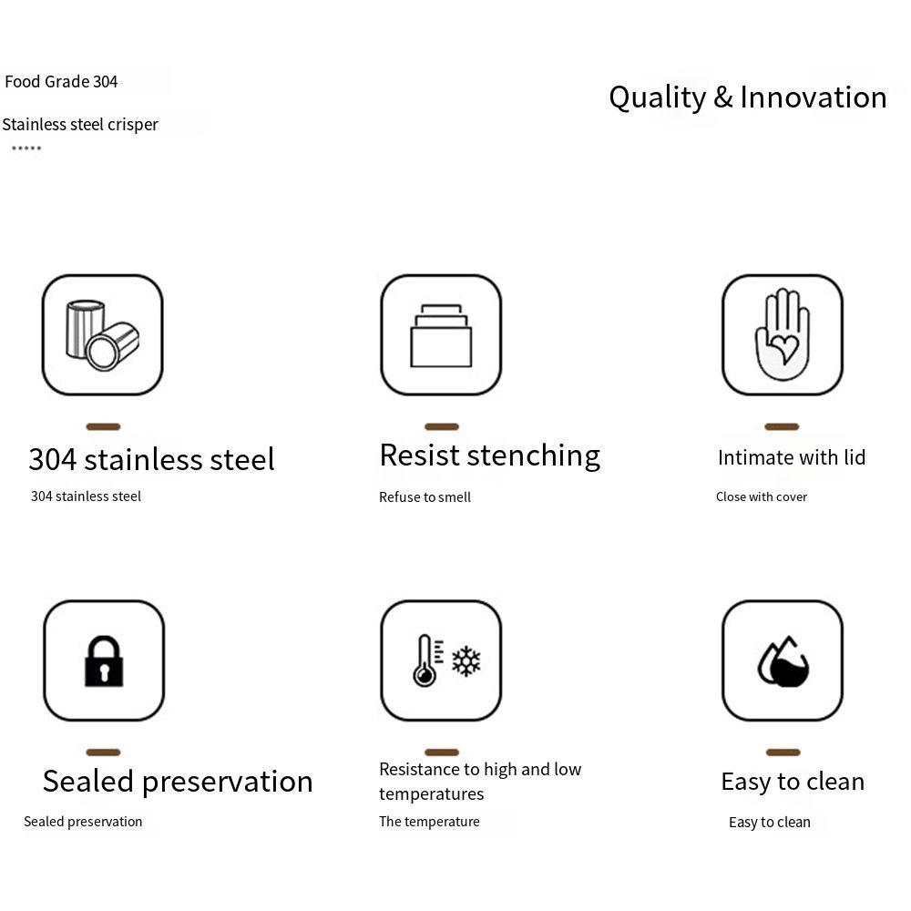 Stainless Steel Lnsulated Lunch Box Portable Thermal Storage Box  Fruit Dessert