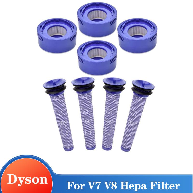 8 Pack Replacement Vacuum Filters for Dyson V7 V8 Motorhead Absolute HEPA Filter