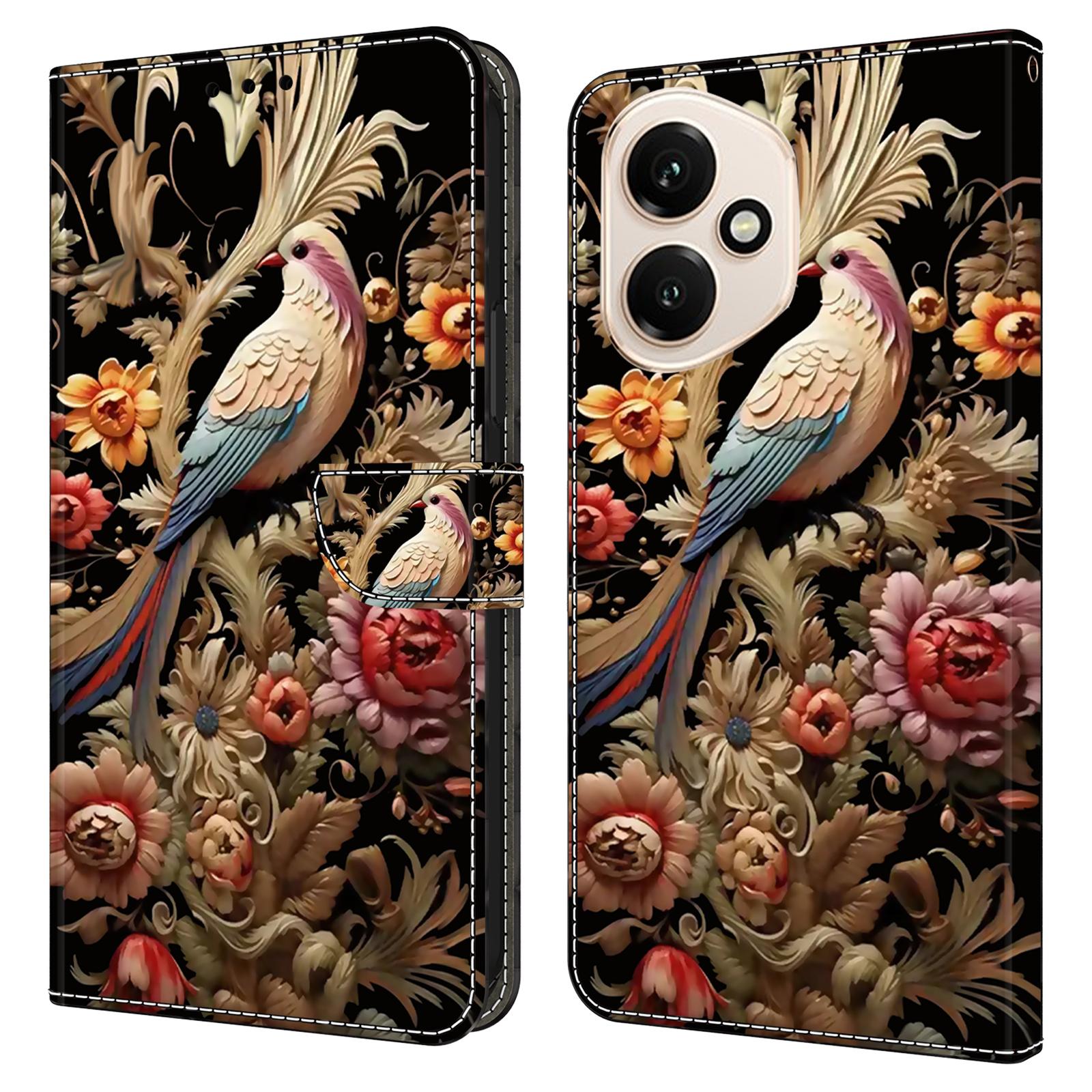 

Для Honor 400 5G (Глобальный) Чехол-кошелек из искусственной кожи с подставкой D