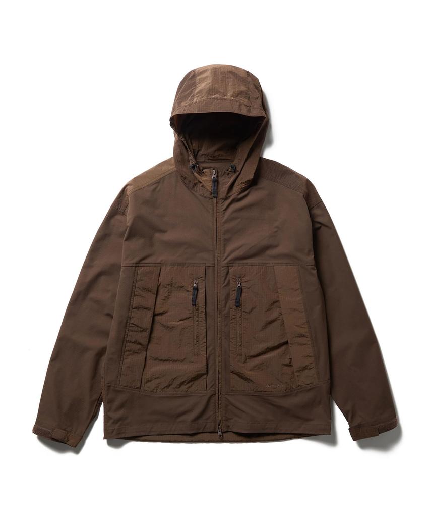Snow Peak Insect Shield Jacket Outer Jacket for Men and Size L JK-26SU013 Women, Brown,