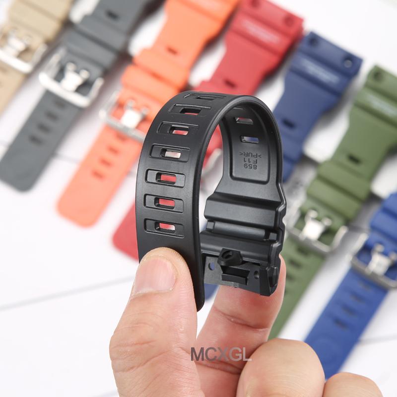 Resin Watch Strap Suitable for Casio GN-1000 Gn-1000 Watch Band Waterproof Replacemnet Bracelet