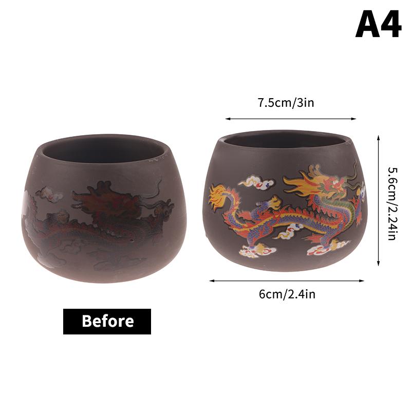 

Чашка для чая Дракон Феникс в китайском стиле, меняющая цвет, из фиолетовой глины, противоожоговая, заварник для чая, чайная пиала, посуда для напитков, чайный сервиз