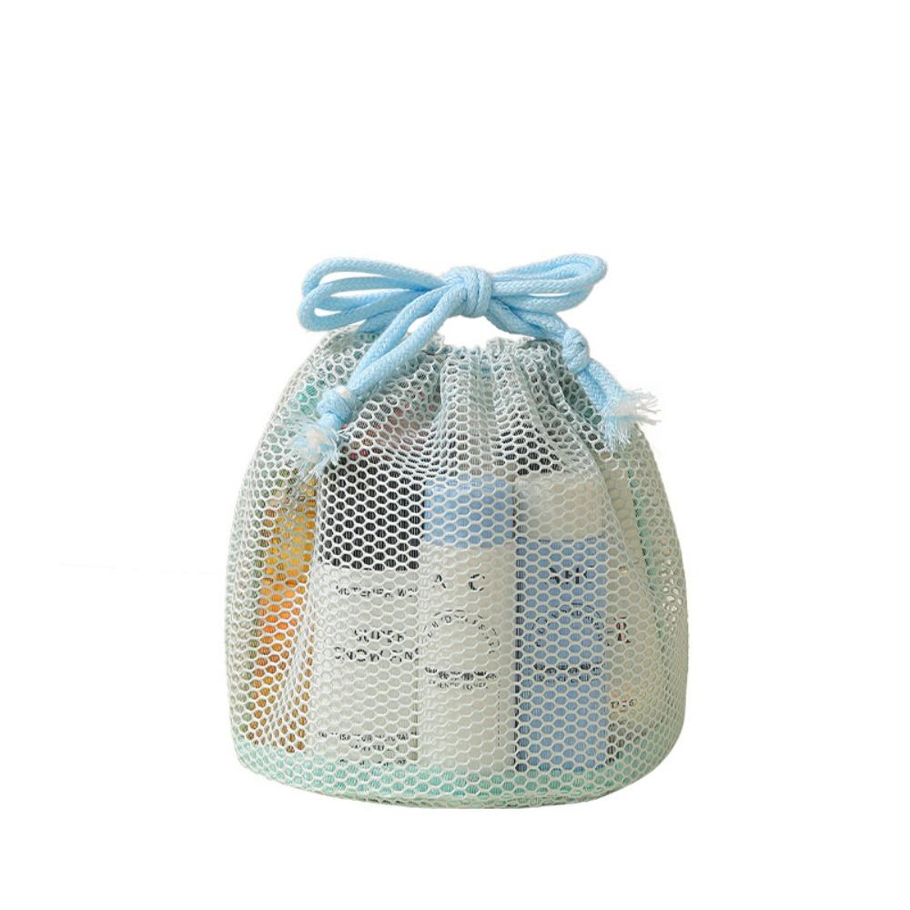 Portable Mesh Makeup Bag Gauze Toiletry Bag Portable Travel Storage Bag Business