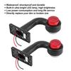 2Pcs 12 LED 10V‑30V Elbow Side Marker Indicator Light Lamp Side Marked Lamp for Car Truck (X1)