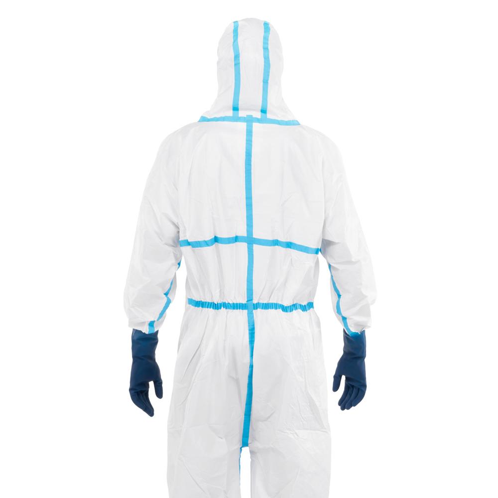 Anti-Chemical Protective Suit White Sc8700 Cat Iii Type 4 5 6
