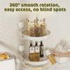 Waterproof Wall-mounted Rotating Storage Tray Suction Cup Kitchen Storage Shelf  Skincare